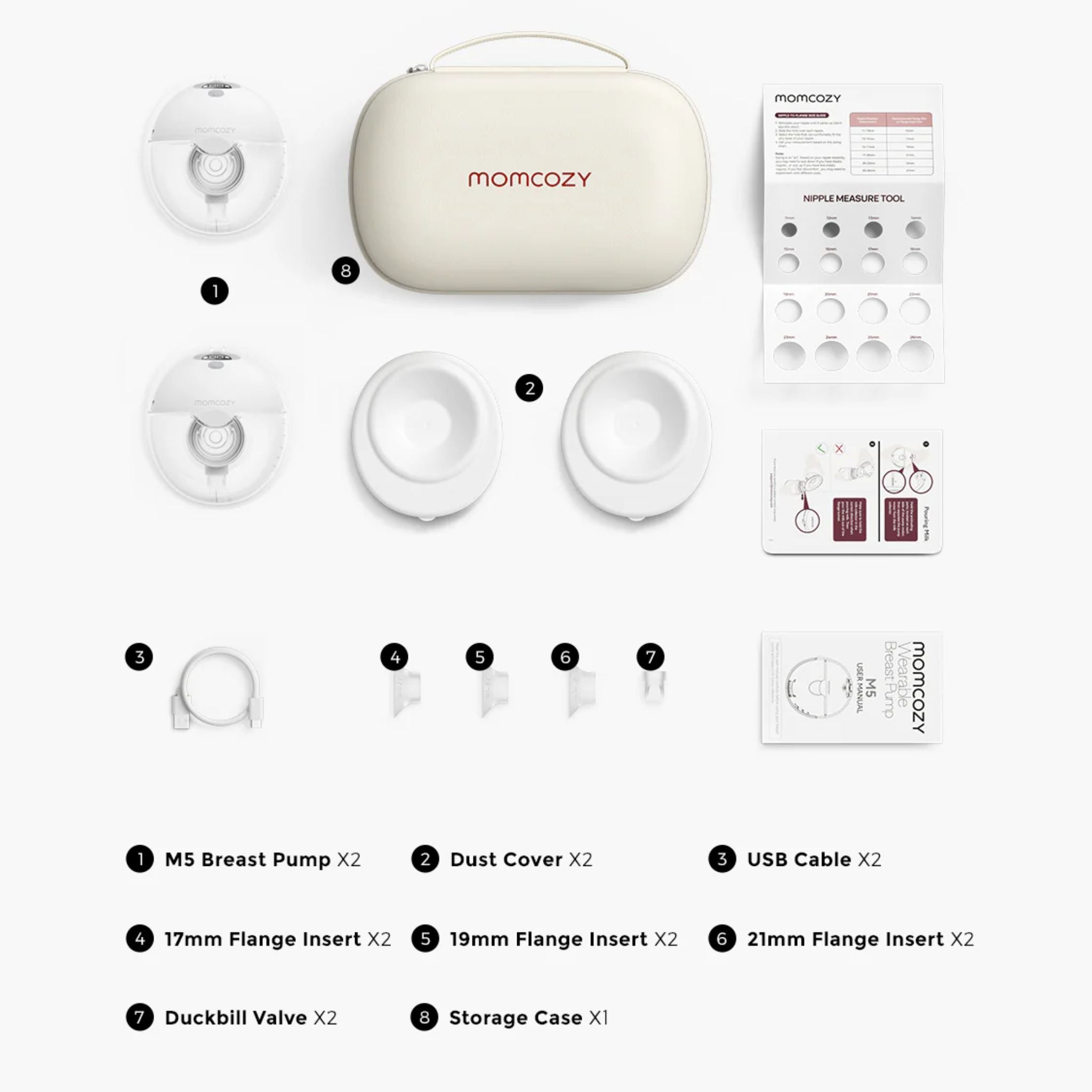 Momcozy All-in-one M5 Double Wearable Breast Pump