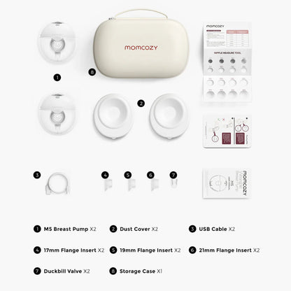 Momcozy All-in-one M5 Double Wearable Breast Pump