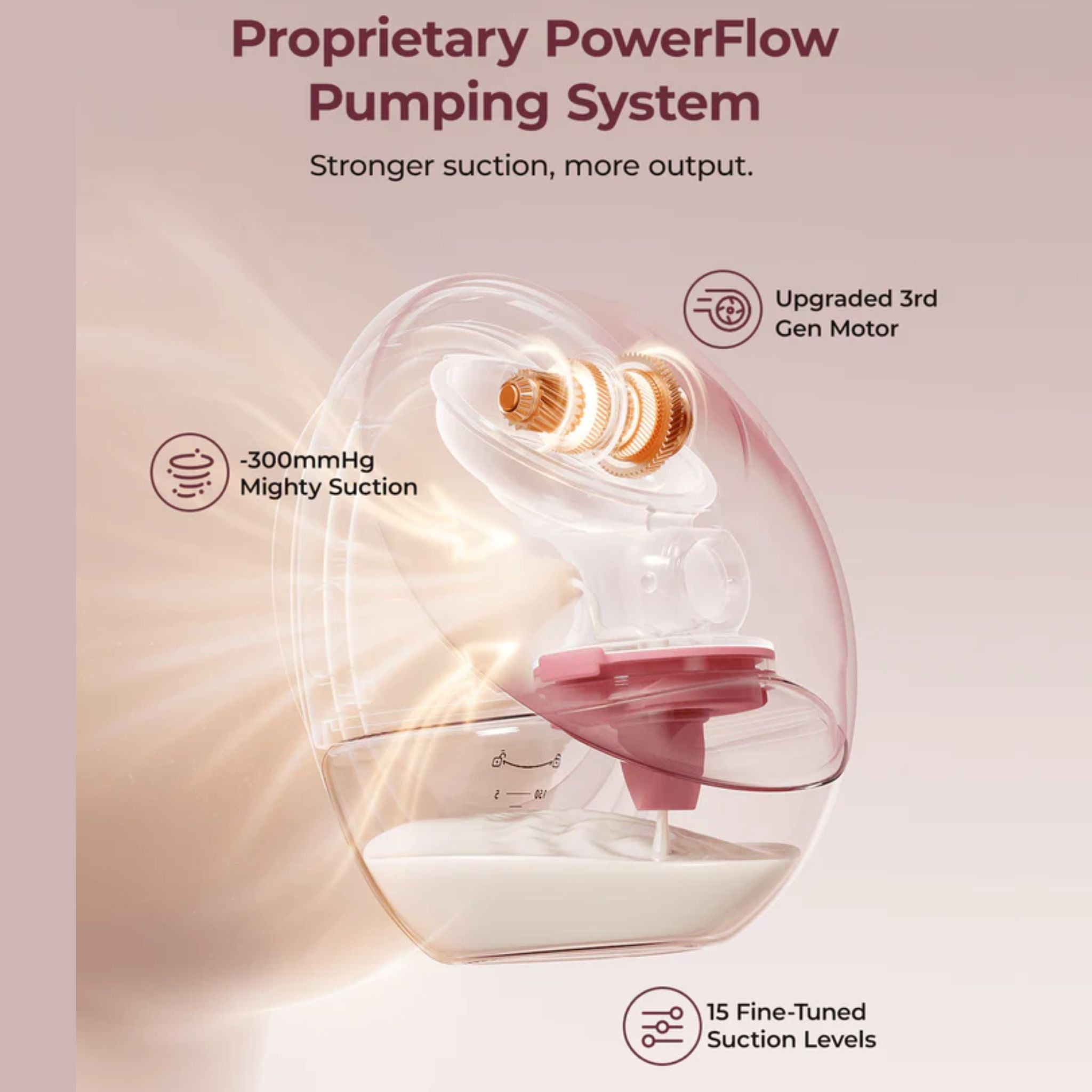 MOMCOZY M9 Mobile Flow Single Breast Pump - App Enabled