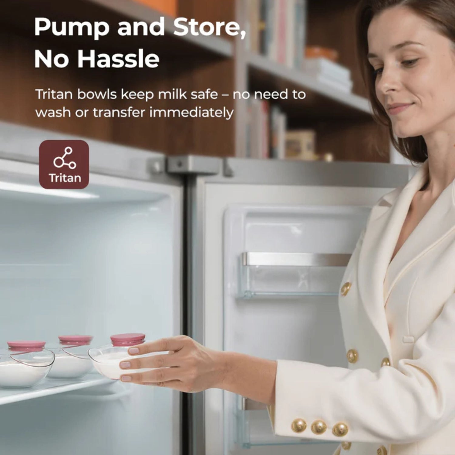 MOMCOZY M9 Mobile Flow Single Breast Pump - App Enabled