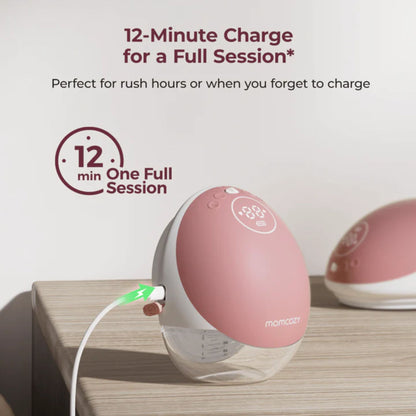 MOMCOZY M9 Mobile Flow Single Breast Pump - App Enabled