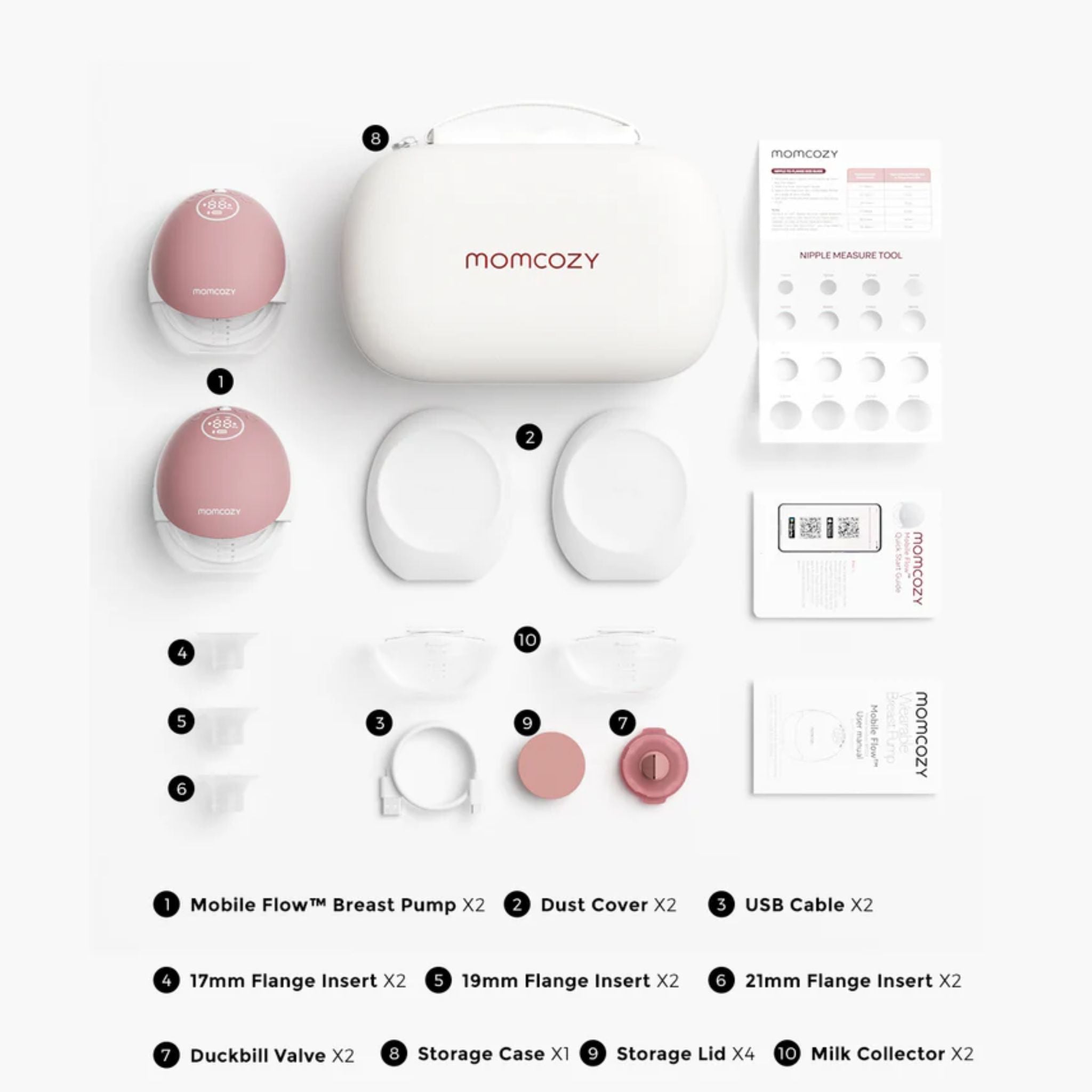 MOMCOZY M9 Mobile Flow Double Breast Pump - App Enabled