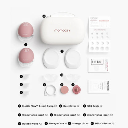 MOMCOZY M9 Mobile Flow Double Breast Pump - App Enabled