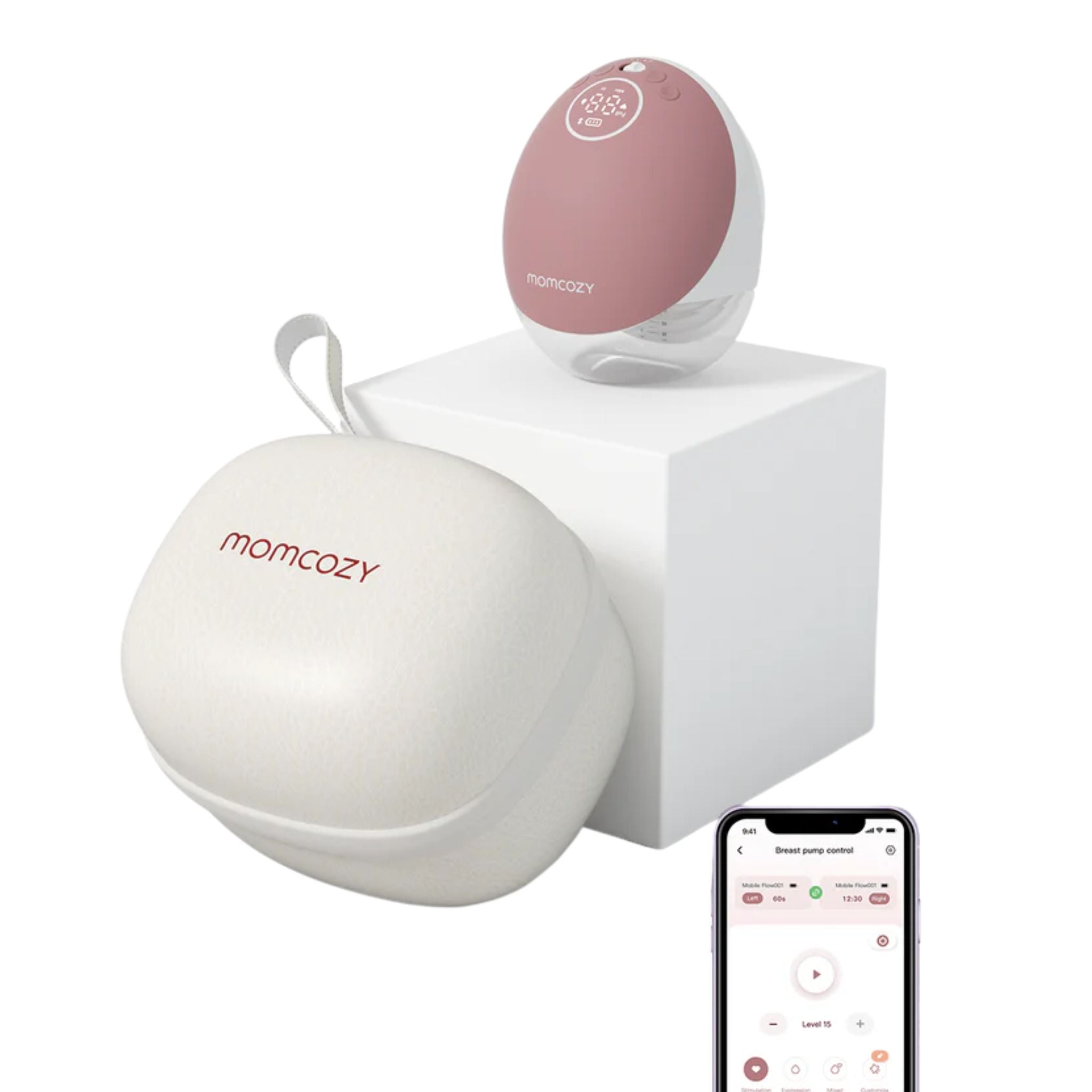 Momcozy M9 Mobile Flow Single Breast Pump - App Enabled