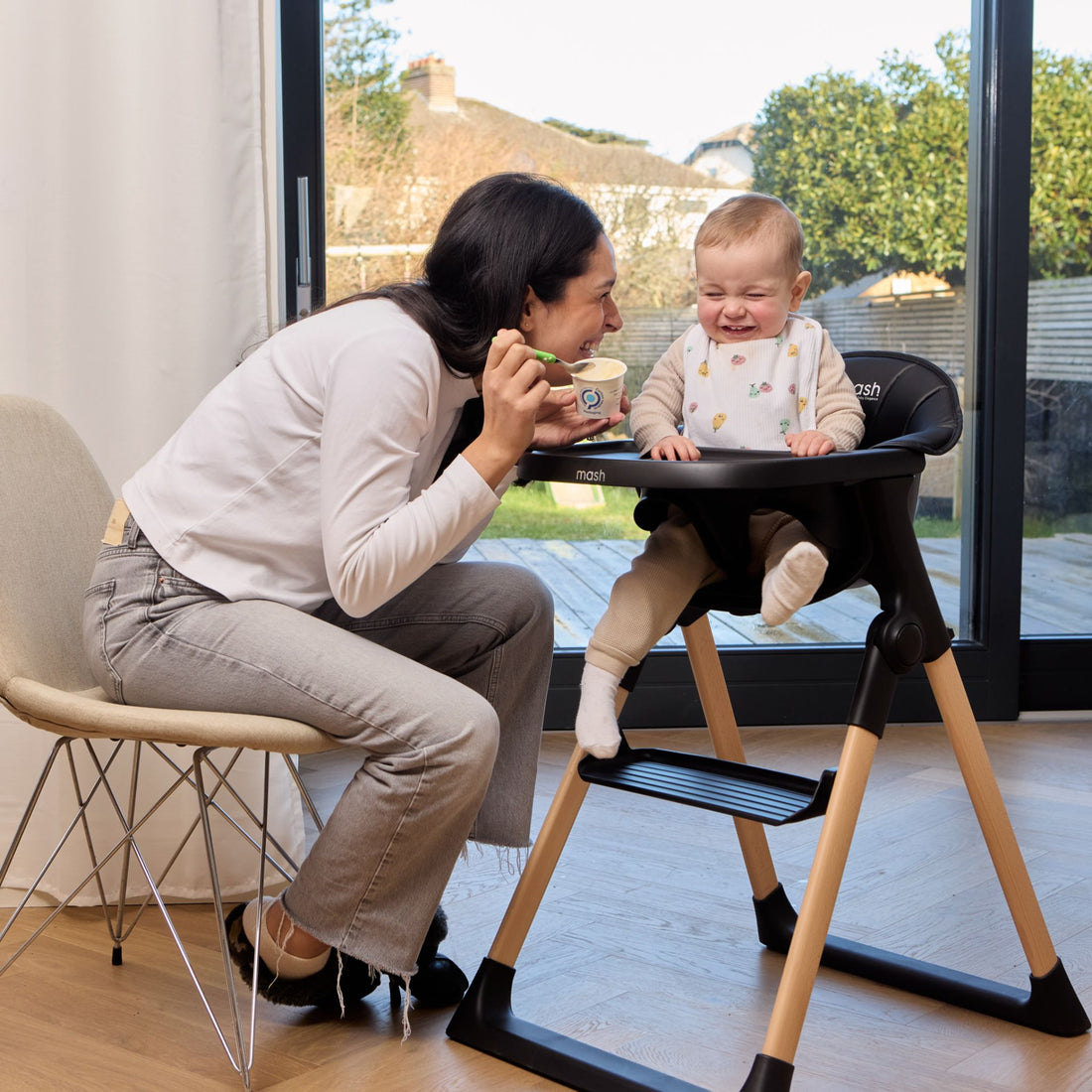 Baby Elegance Mash High Chair Bundle - Black