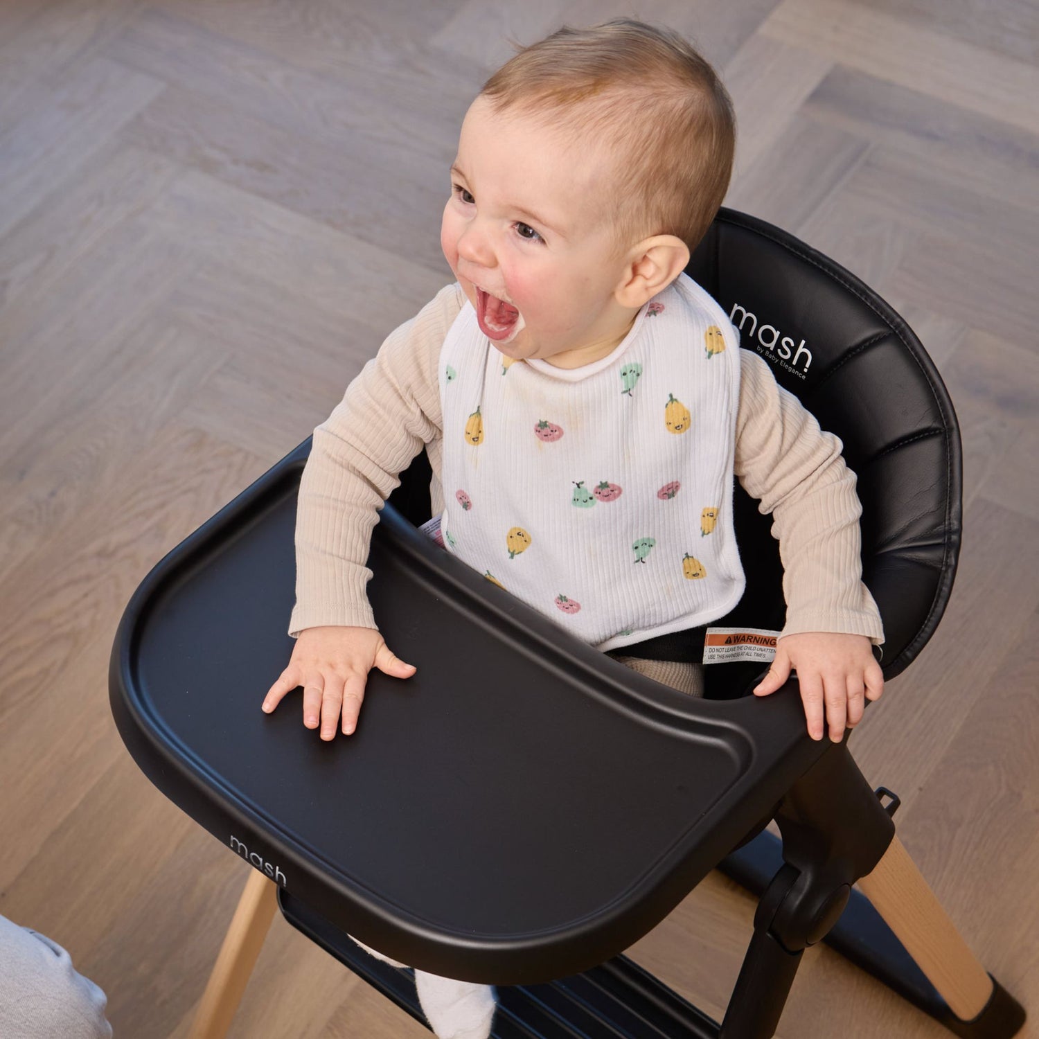 Baby Elegance Mash High Chair Bundle Black LittleBe