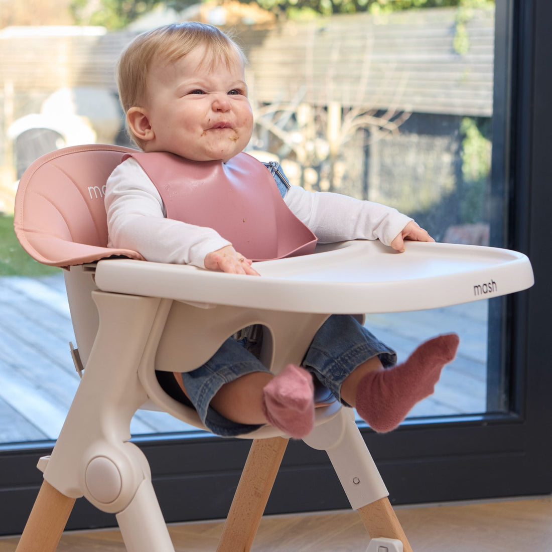 Baby Elegance Mash High Chair Bundle - White