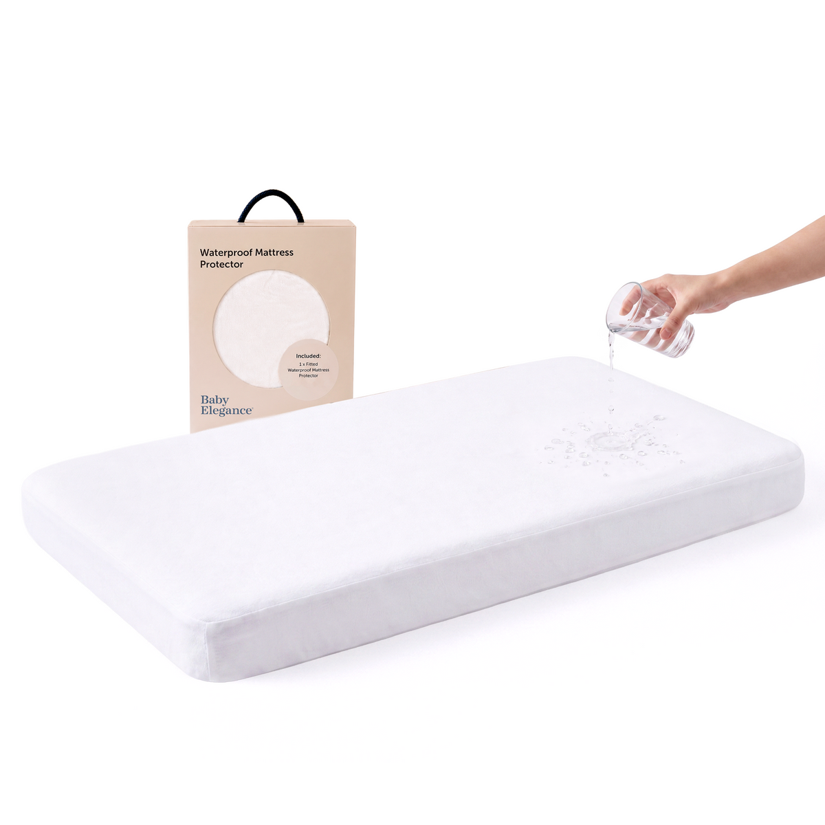 Moses Basket Mattress Protector - Waterproof - Baby Elegance