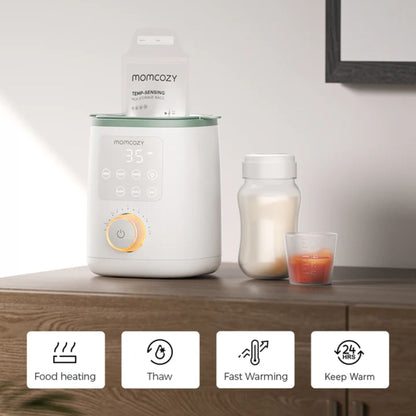 Momcozy 9-In-1 Nutri Baby Bottle Warmer - White