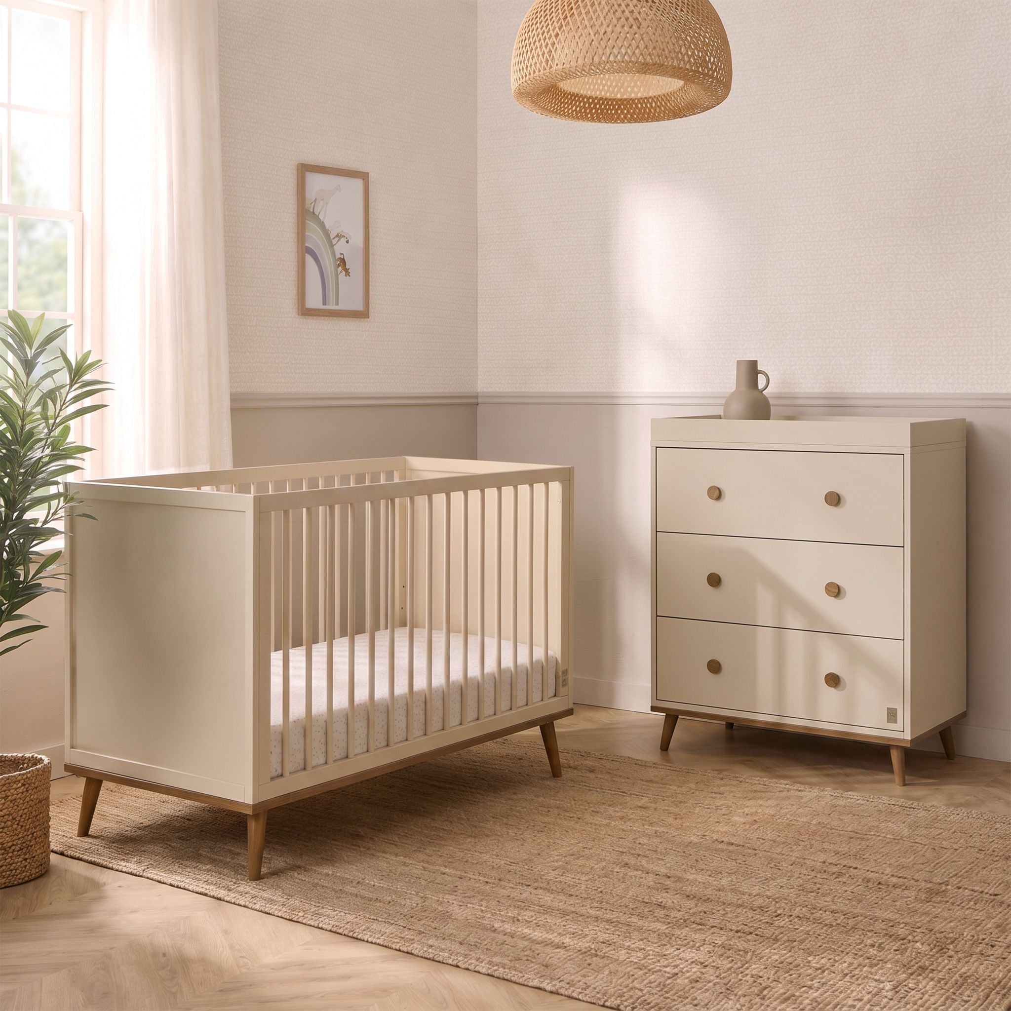 Baby Elegance Ollie Cot &amp; Chest of Drawers Bundle