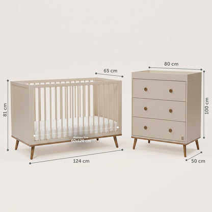 Baby Elegance Ollie Cot &amp; Chest of Drawers Bundle