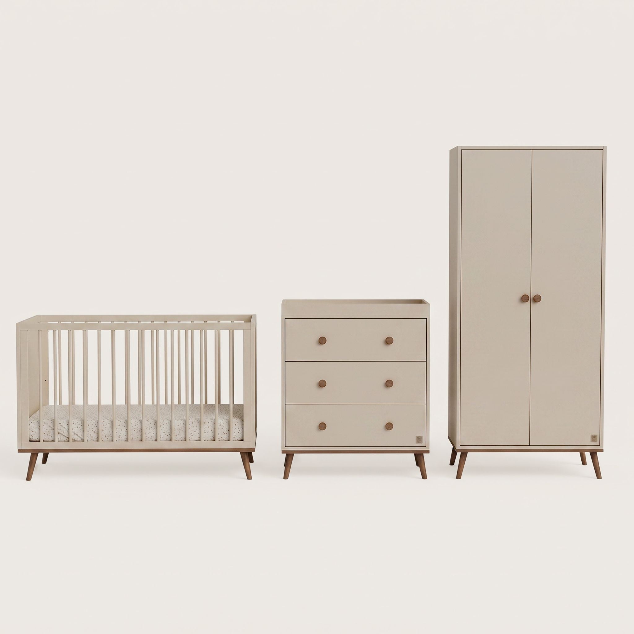 Baby Elegance Ollie Cot, Chest of Drawers &amp; Wardrobe Bundle