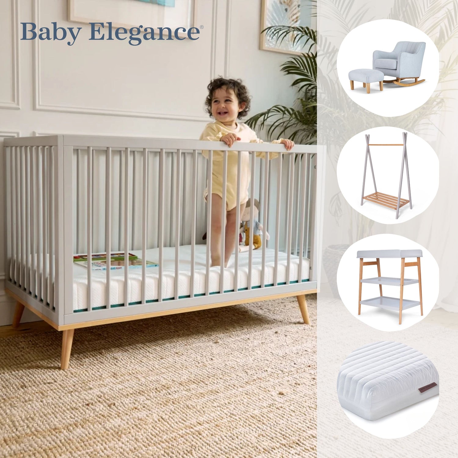 Baby Elegance Ollie Nursery Bundle