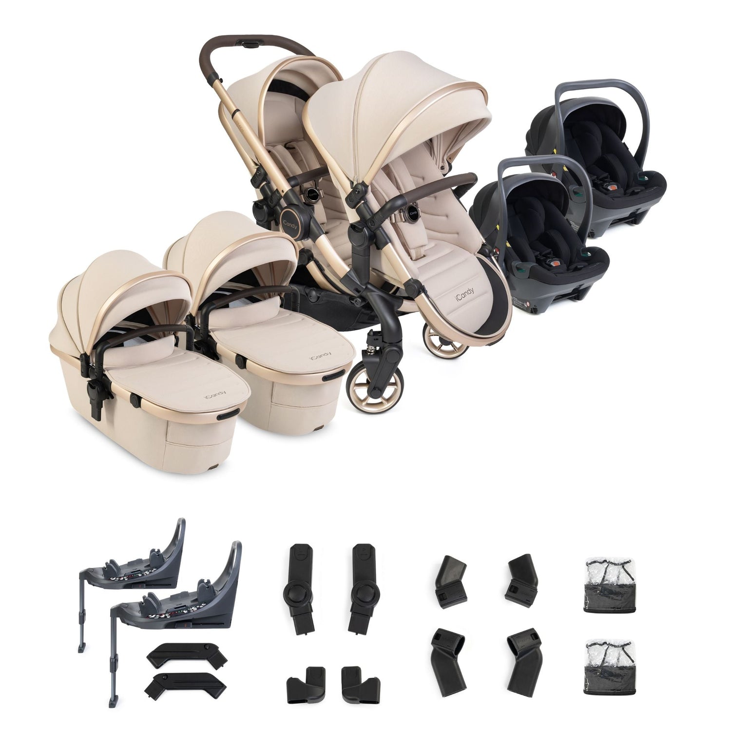 iCandy Peach 8 Twin with Cocoon 360 and Base