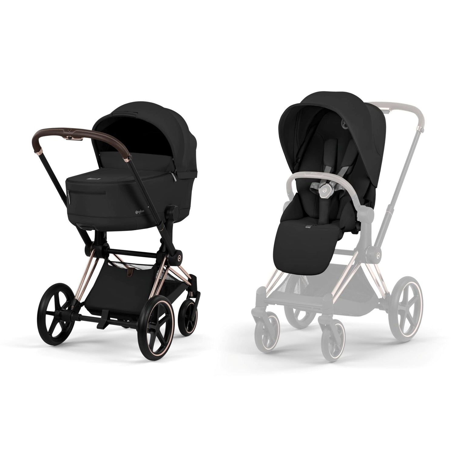 Cybex Priam Comfort &amp; Foldable Carry Cot Set
