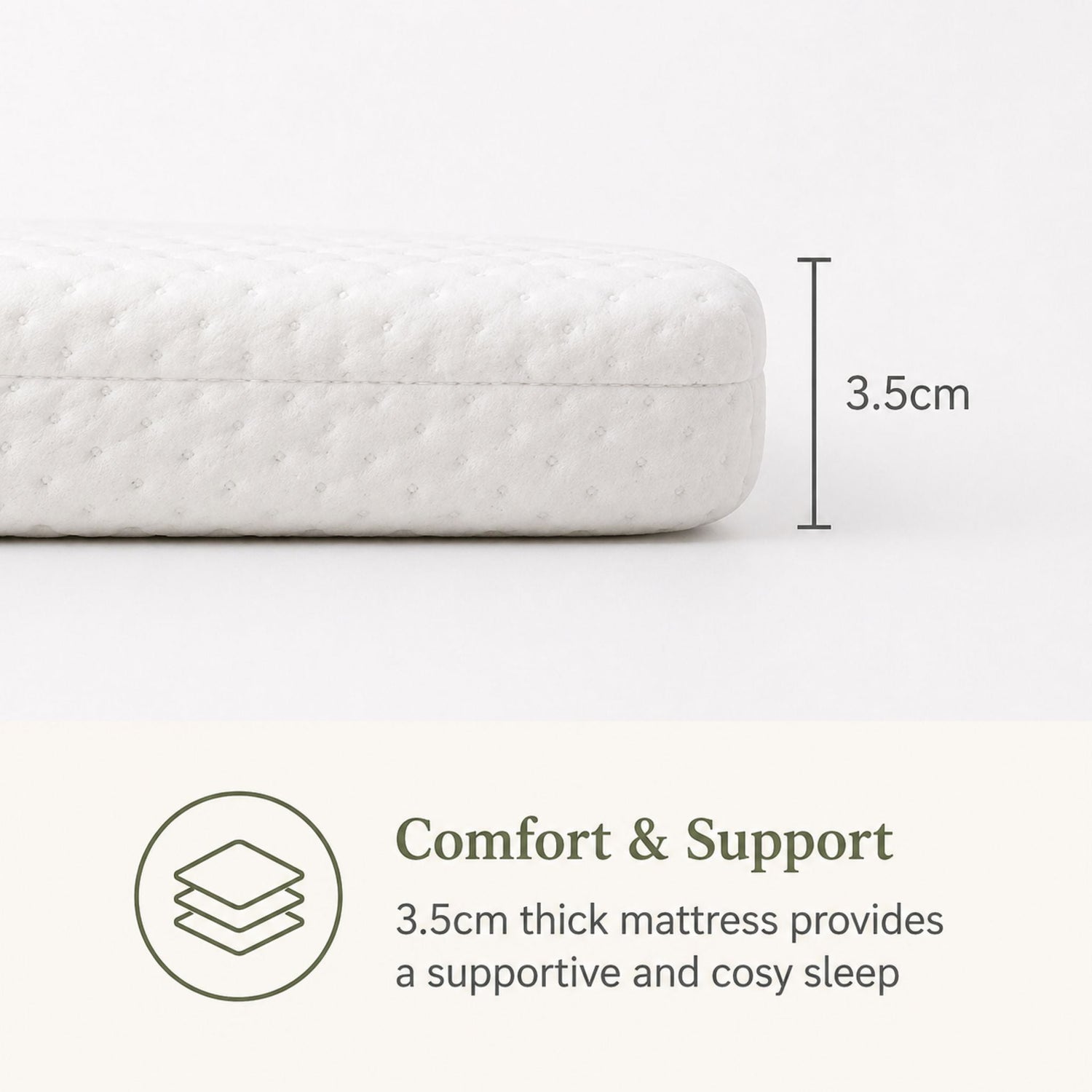 Baby Elegance Travel Cot Mattress - Roll n Go - 70 x 100 x 3cm