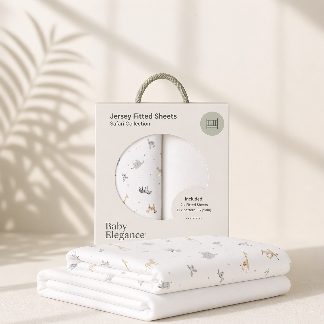 Baby Elegance Cot Bed Sheets - 70 x 140cm - 2 Pack