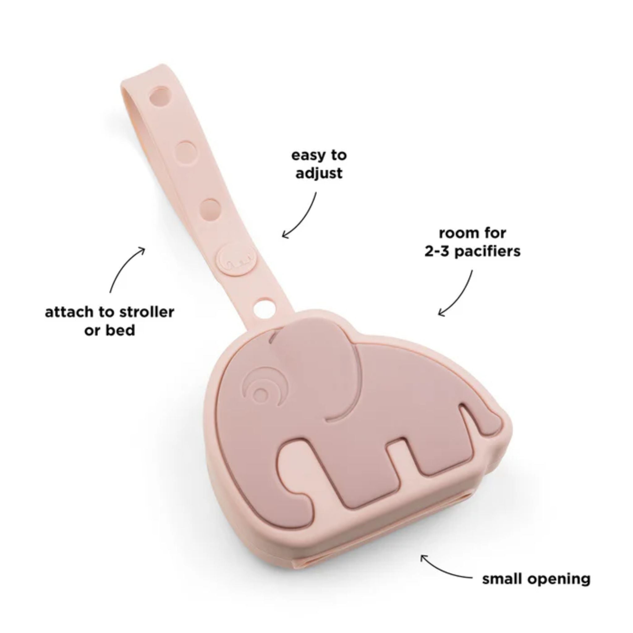 Donebydeer Silicone Pacifier Pouch Croco