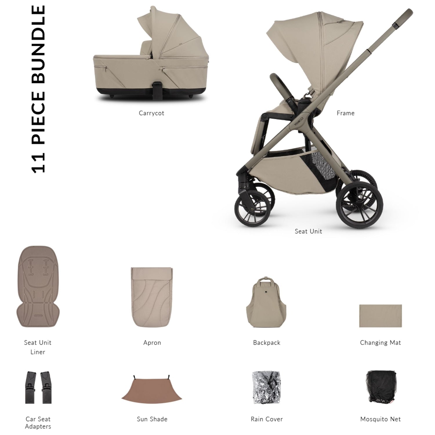 Venicci Tila 4in1 Essential Bundle - 11 piece