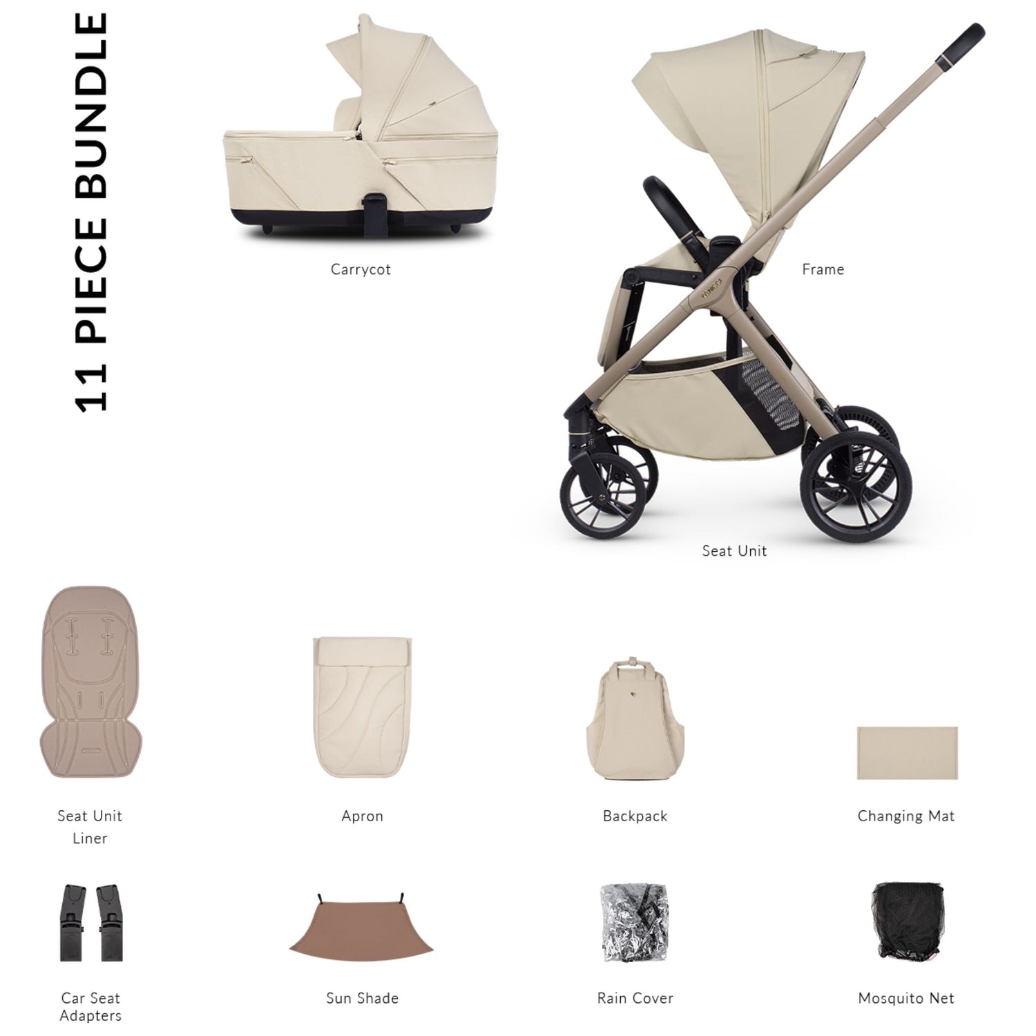 Venicci Tila 4in1 Essential Bundle - 11 piece