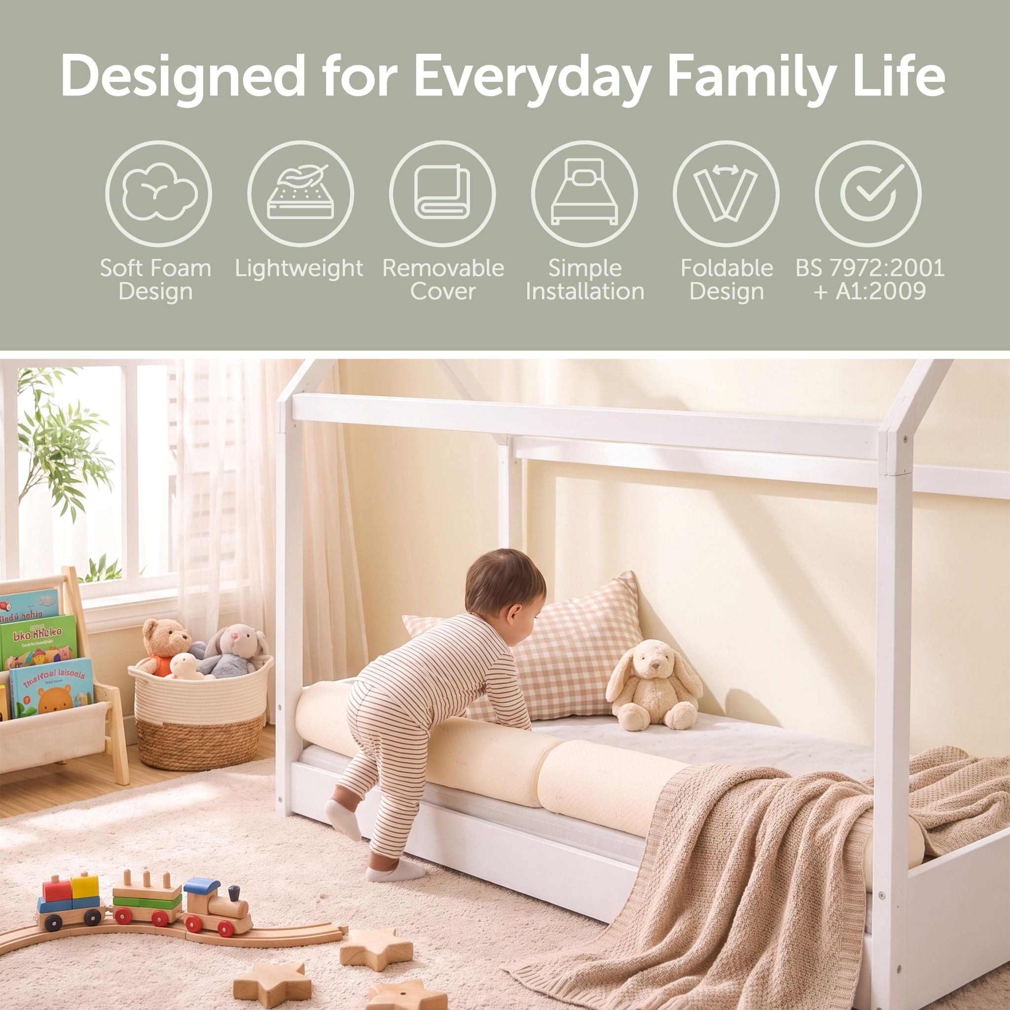 Baby Elegance Toddler Bed Guard Wedge