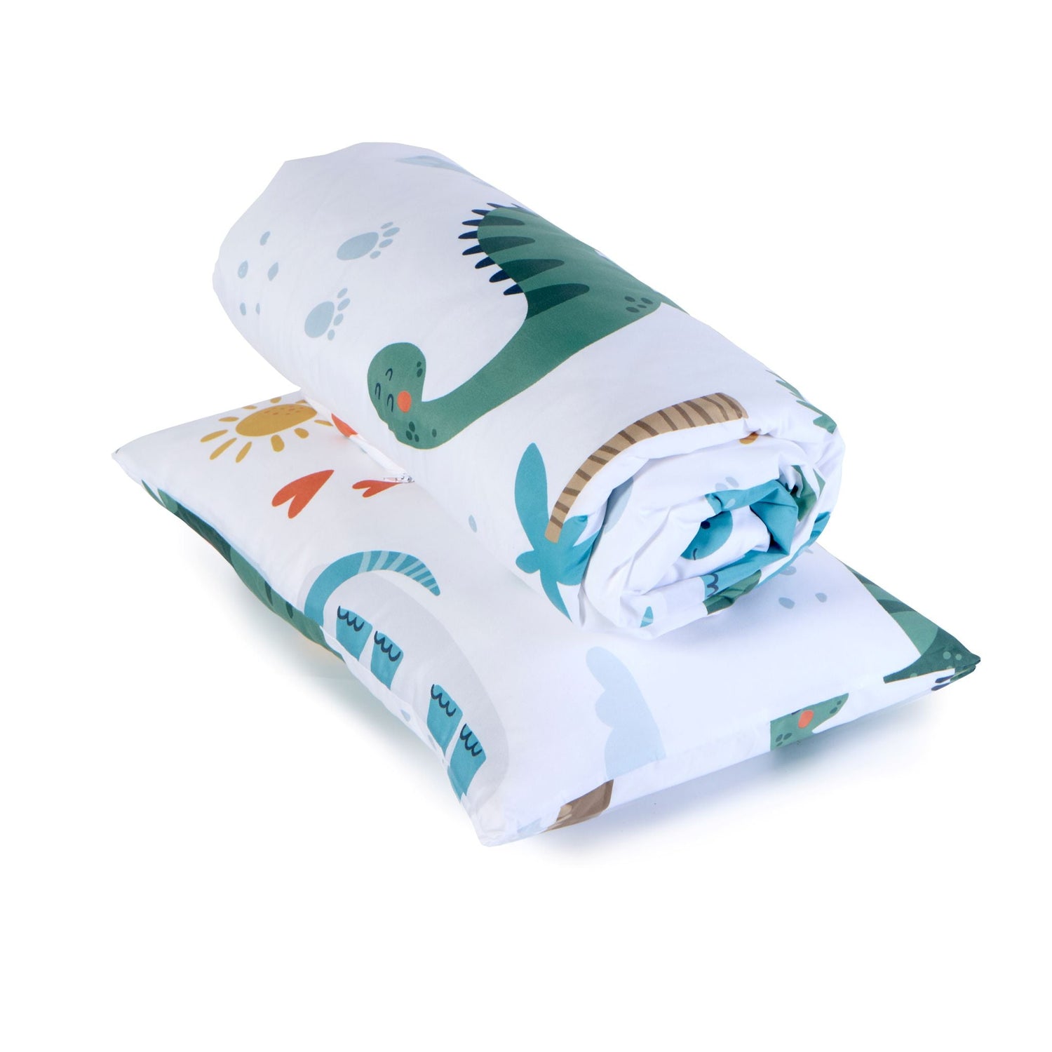 Baby Elegance Toddler Duvet and Pillow Bedding Set - Dinosaurs