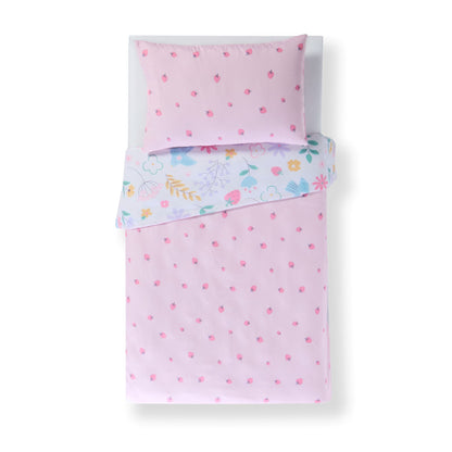 Baby Elegance Toddler Duvet and Pillow Bedding Set - Flowers