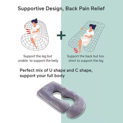Momcozy U-Shaped Pregnancy Pillow  