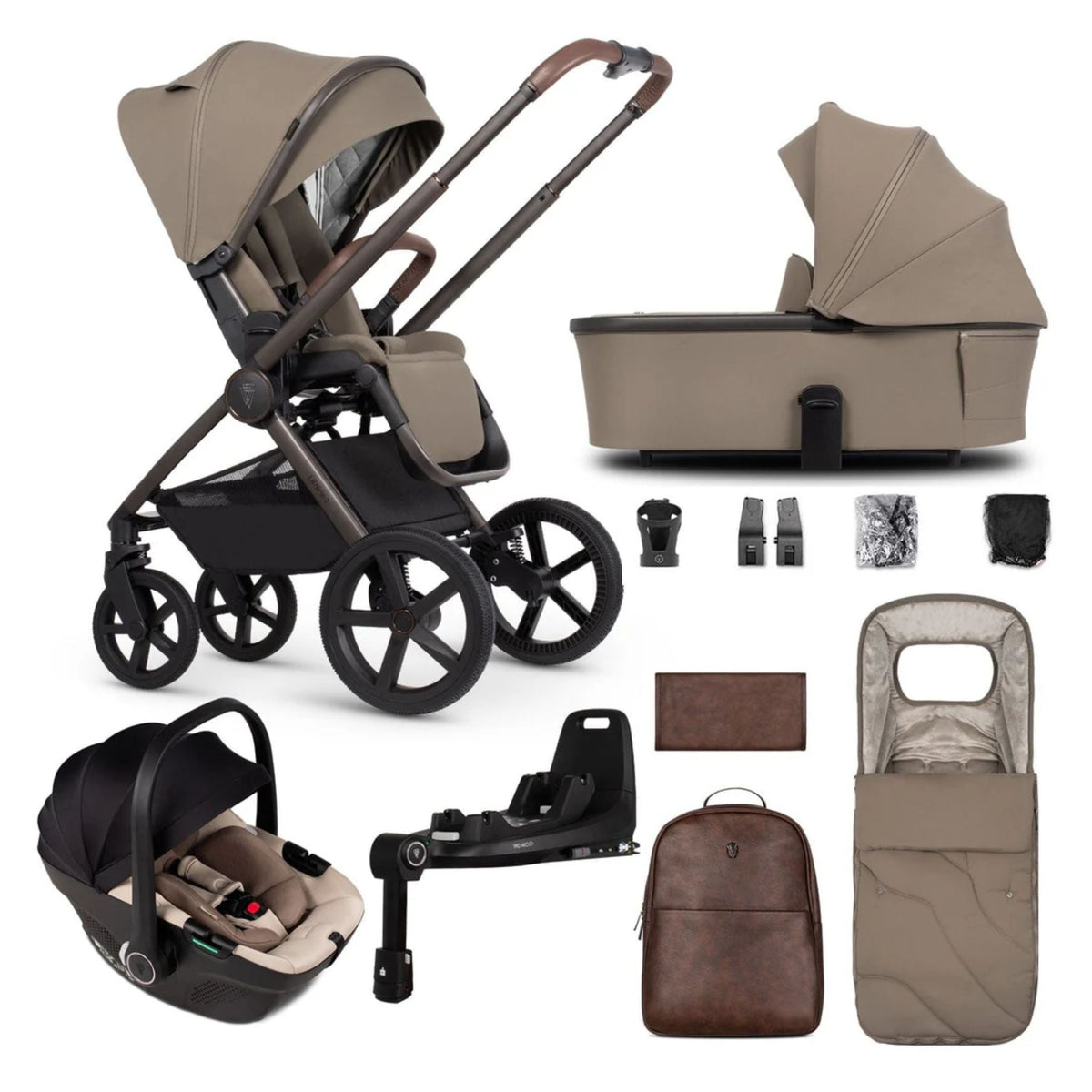 Venicci Upline 2 SE 3in1 Plus Base with Tiago Beige