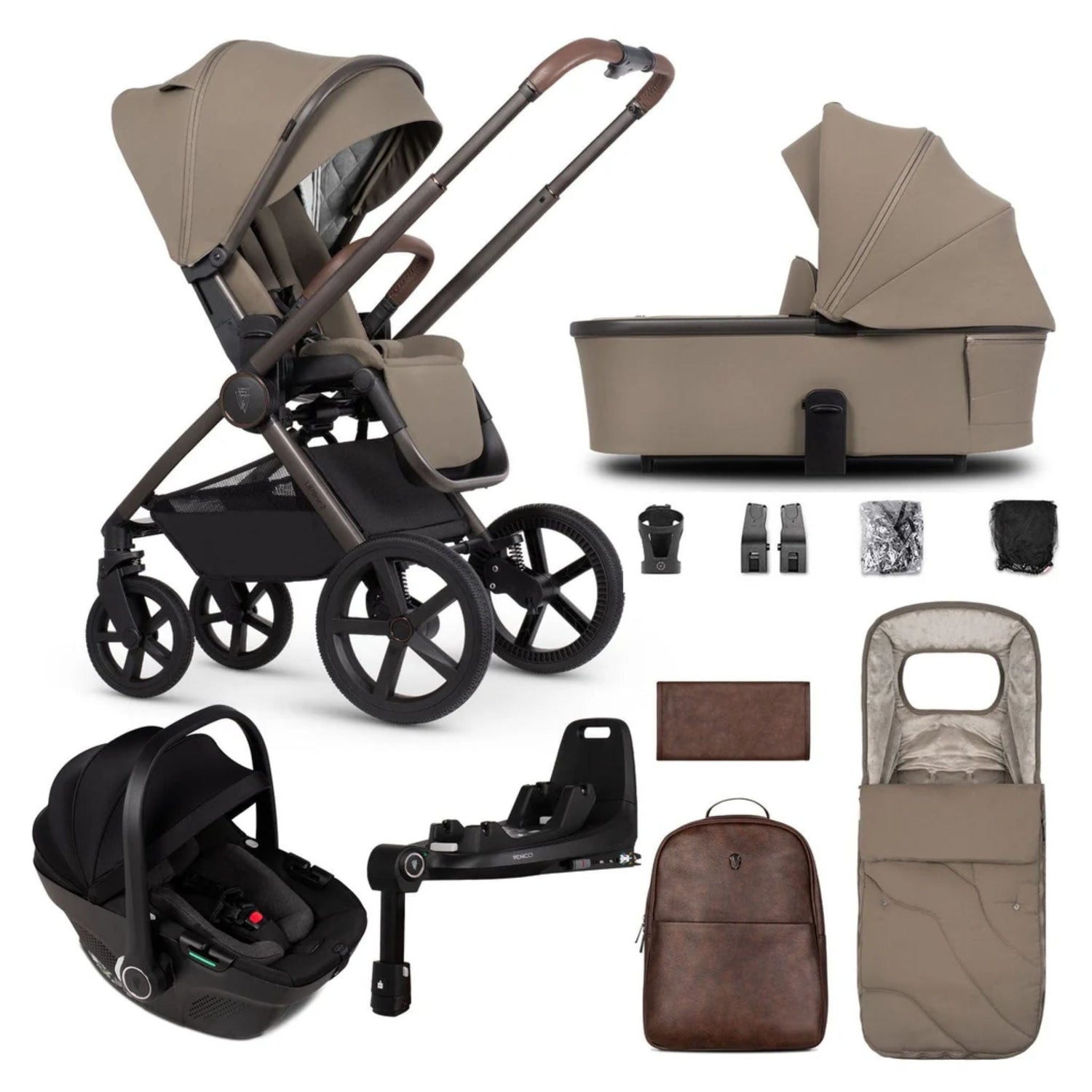 Venicci Upline 2 SE 3in1 Plus Base with Tiago Black