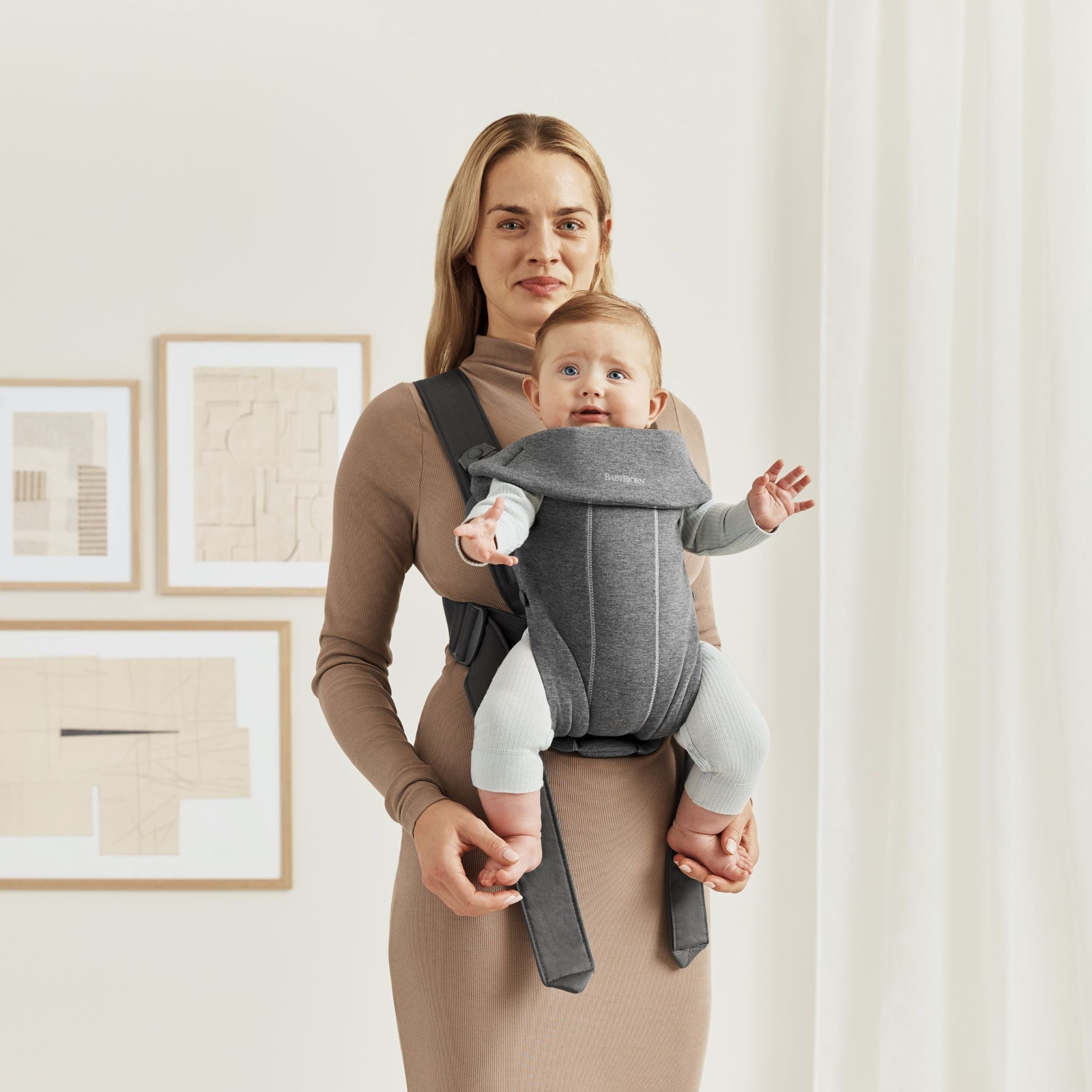 BabyBjörn Baby Carrier Mini, Jersey 3D 