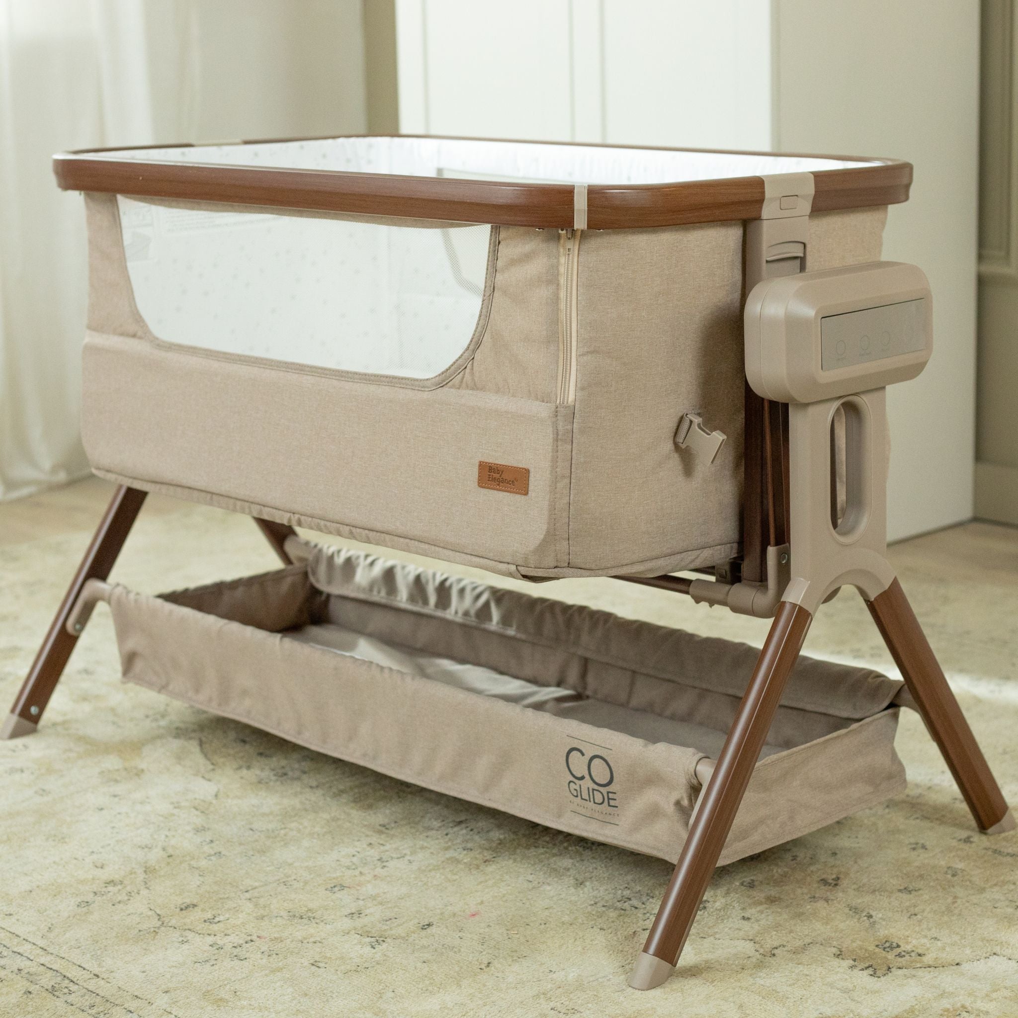 Baby Elegance Co Glide Electric Bedside Crib