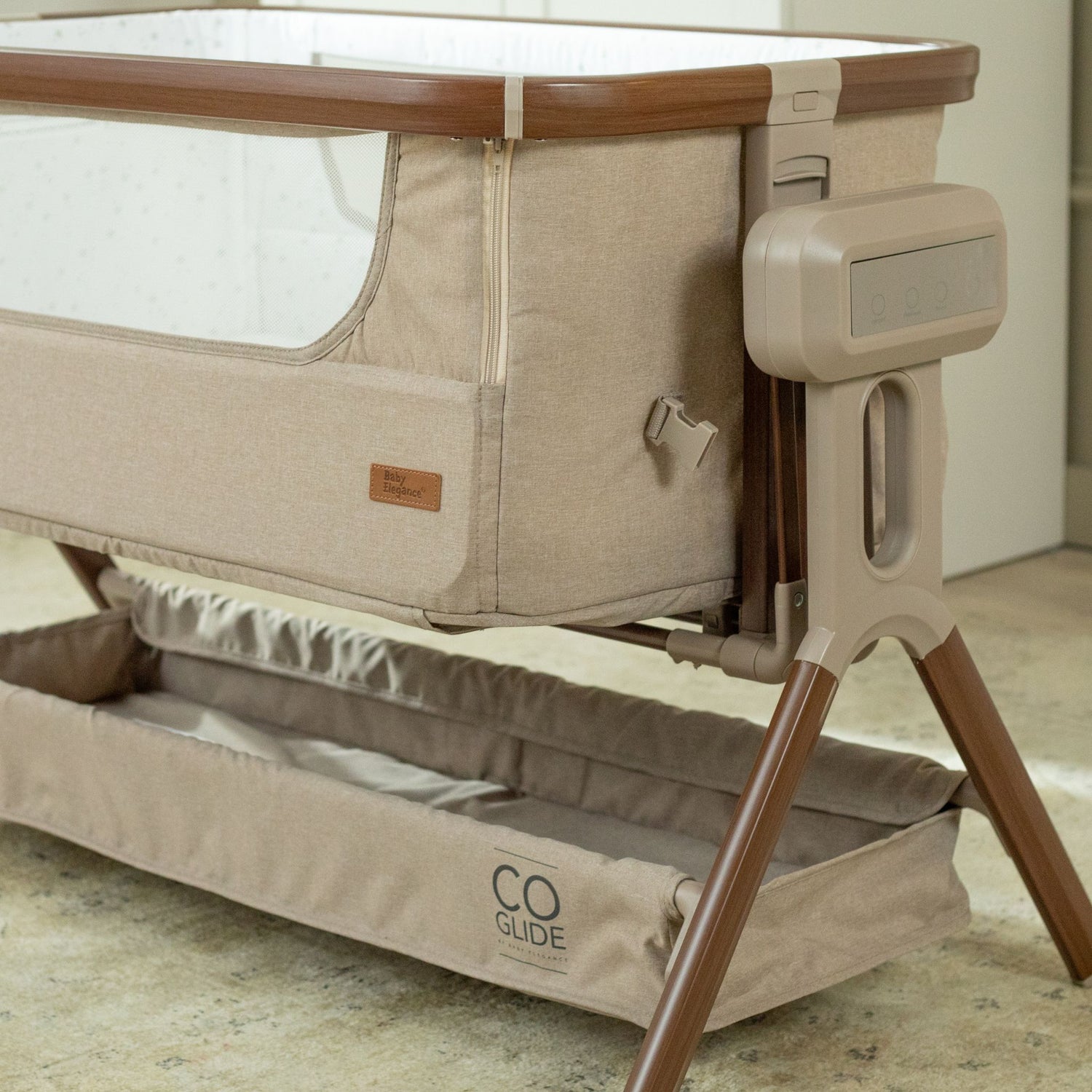Baby Elegance Co Glide Electric Bedside Crib