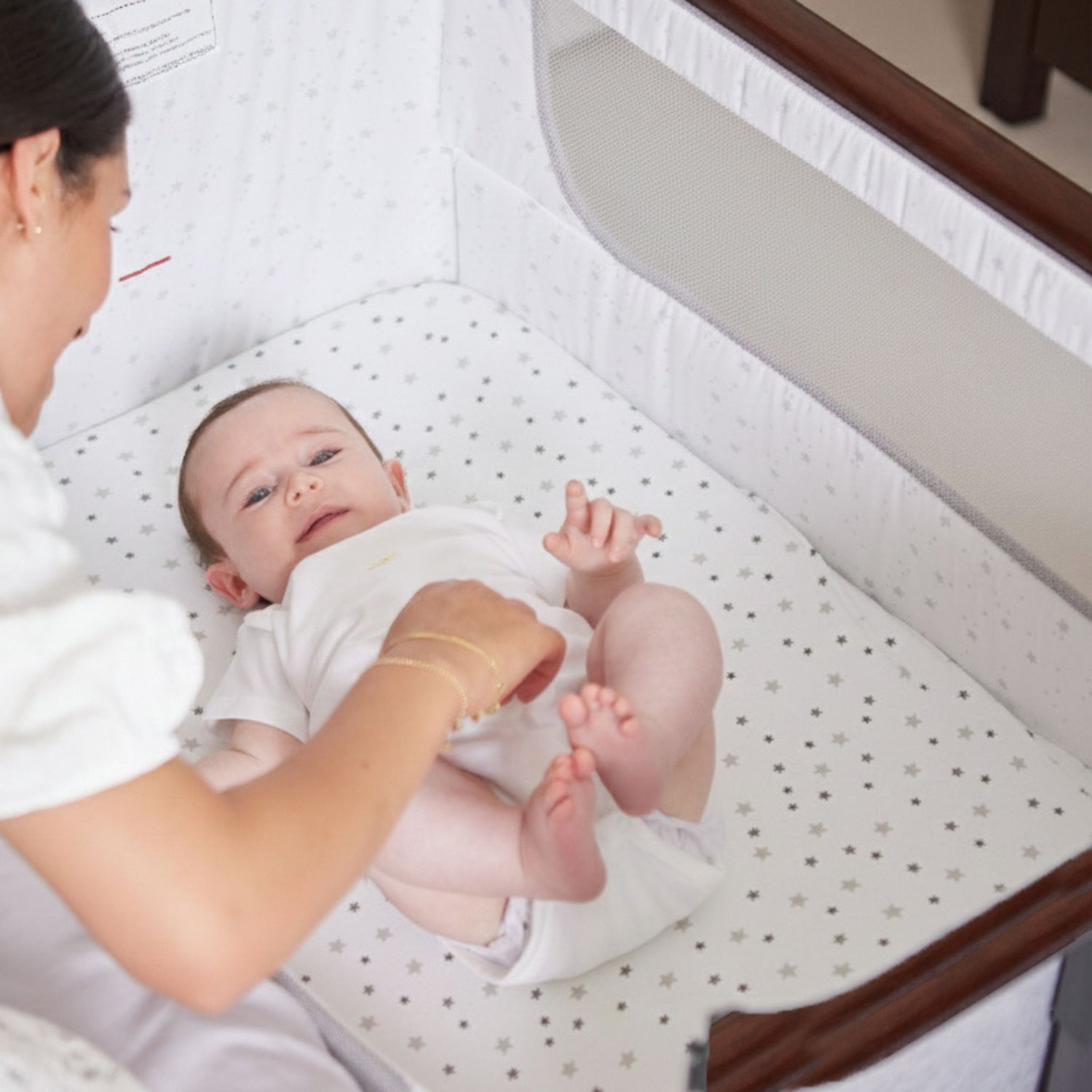 Baby Elegance Co Glide Electric Bedside Crib