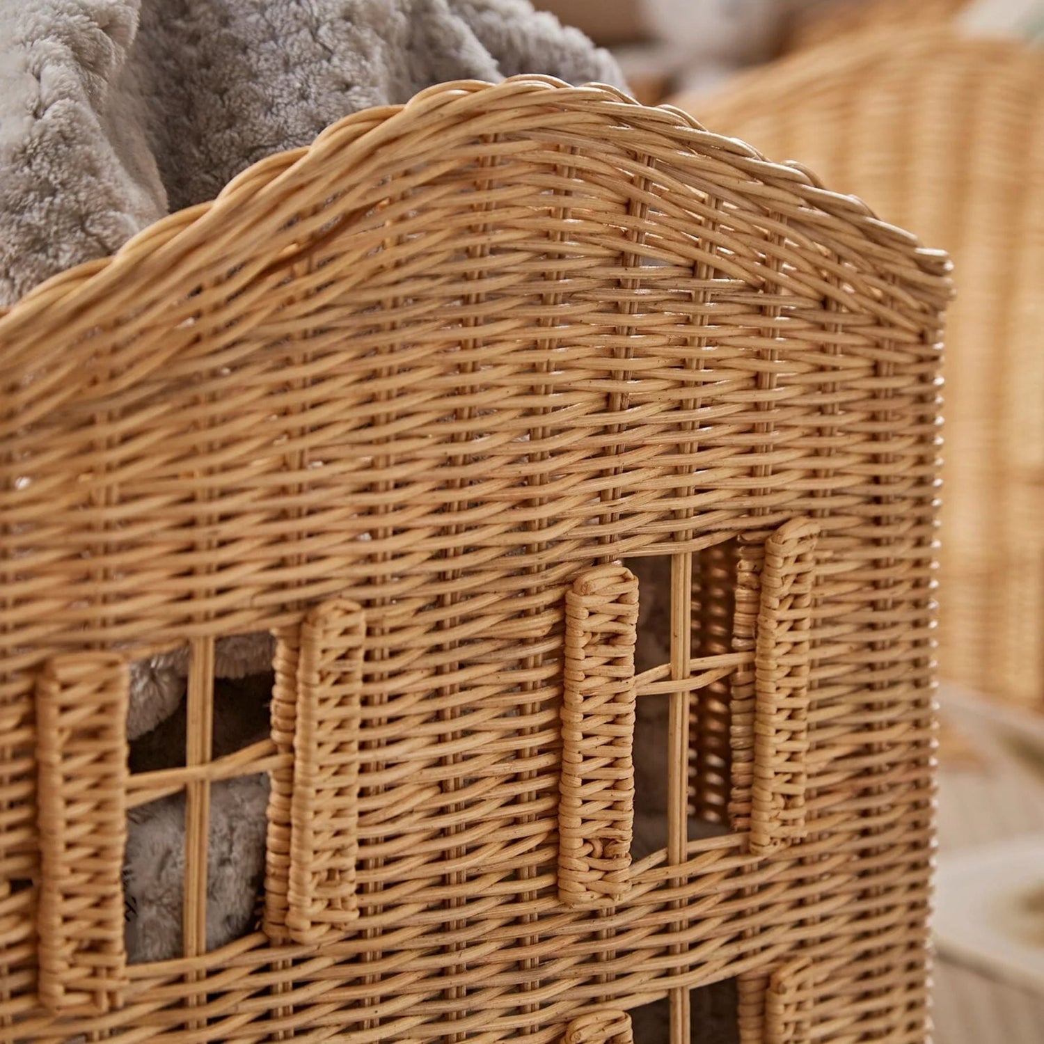 CuddleCo Country Cottage Set 3 Baskets - Rattan