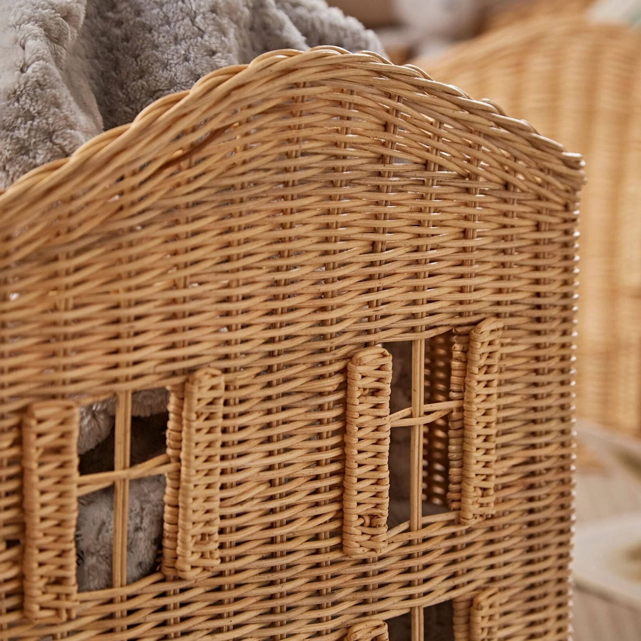 CuddleCo Country Cottage Set 3 Baskets - Rattan
