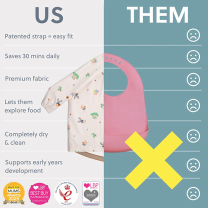 Bibado Coverall Long-Sleeve Weaning Bib