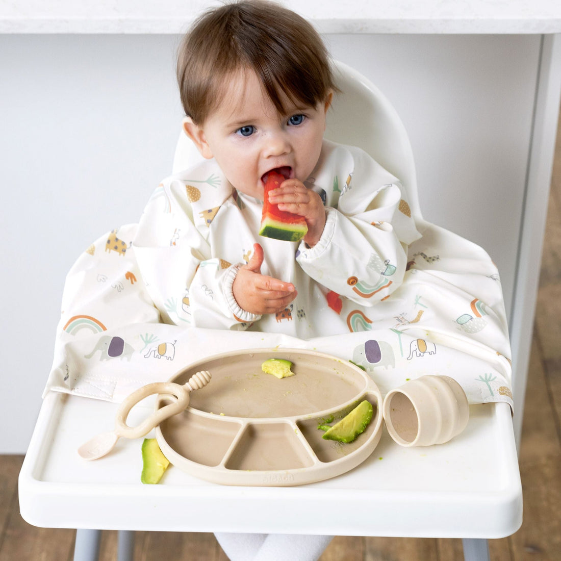 Bibado Coverall Long-Sleeve Weaning Bib