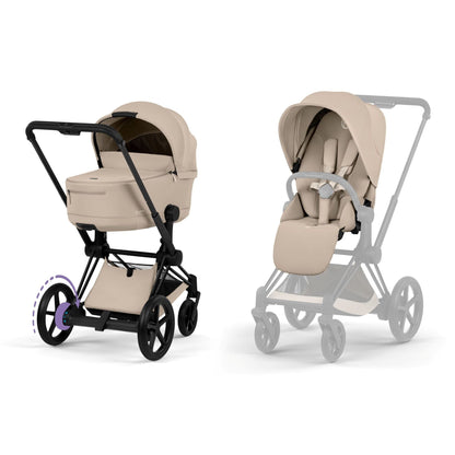 Cybex e-Priam Comfort &amp; Foldable Carry Cot Set