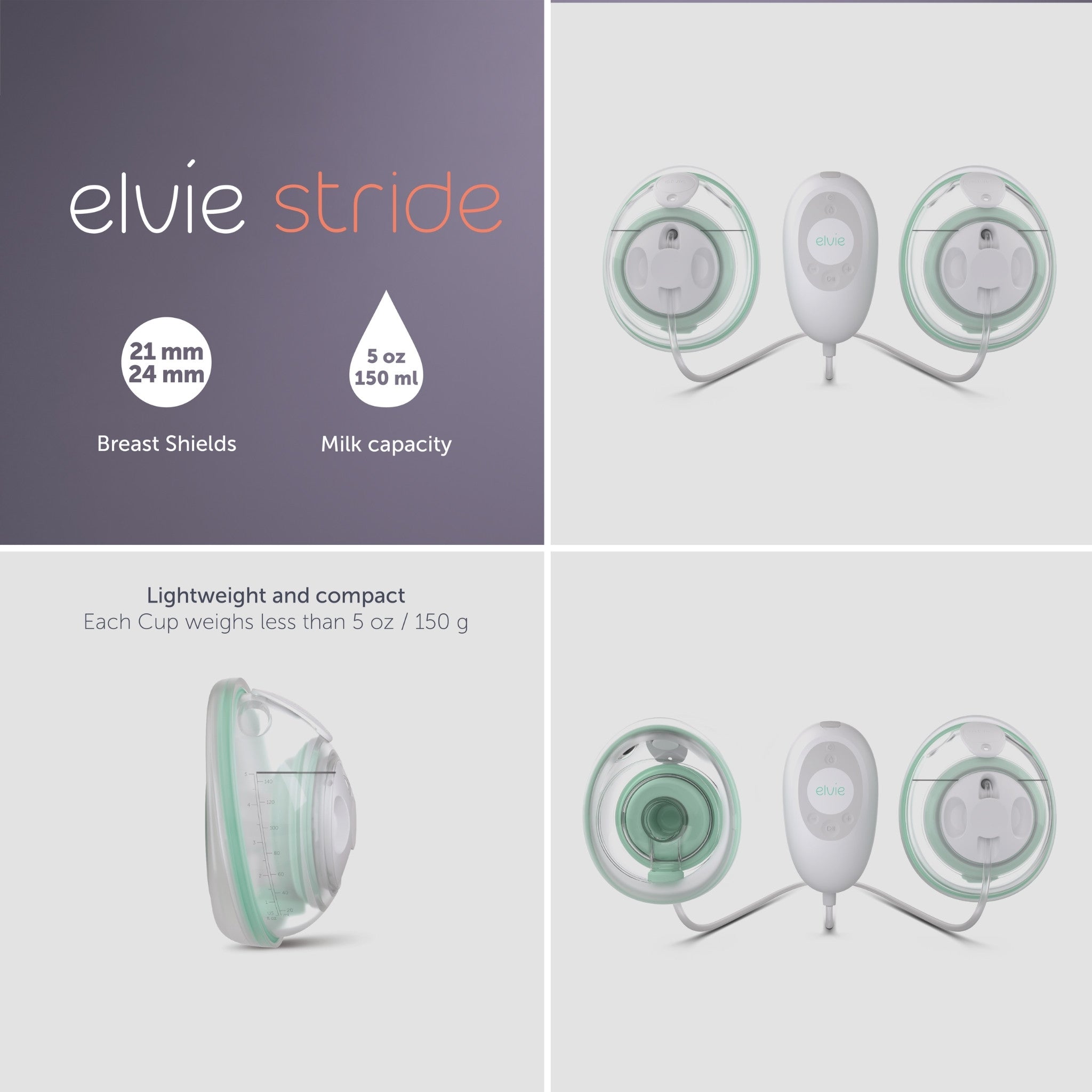 Elvie Stride Double Electric Breast Pump