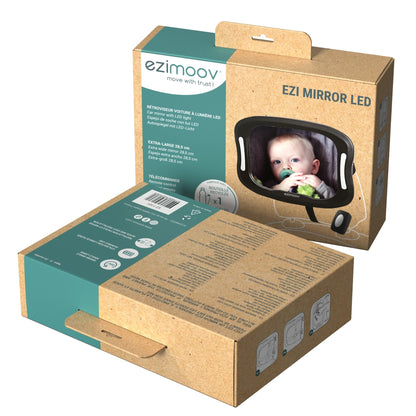 Ezimoov Baby Car Mirror with LED Light