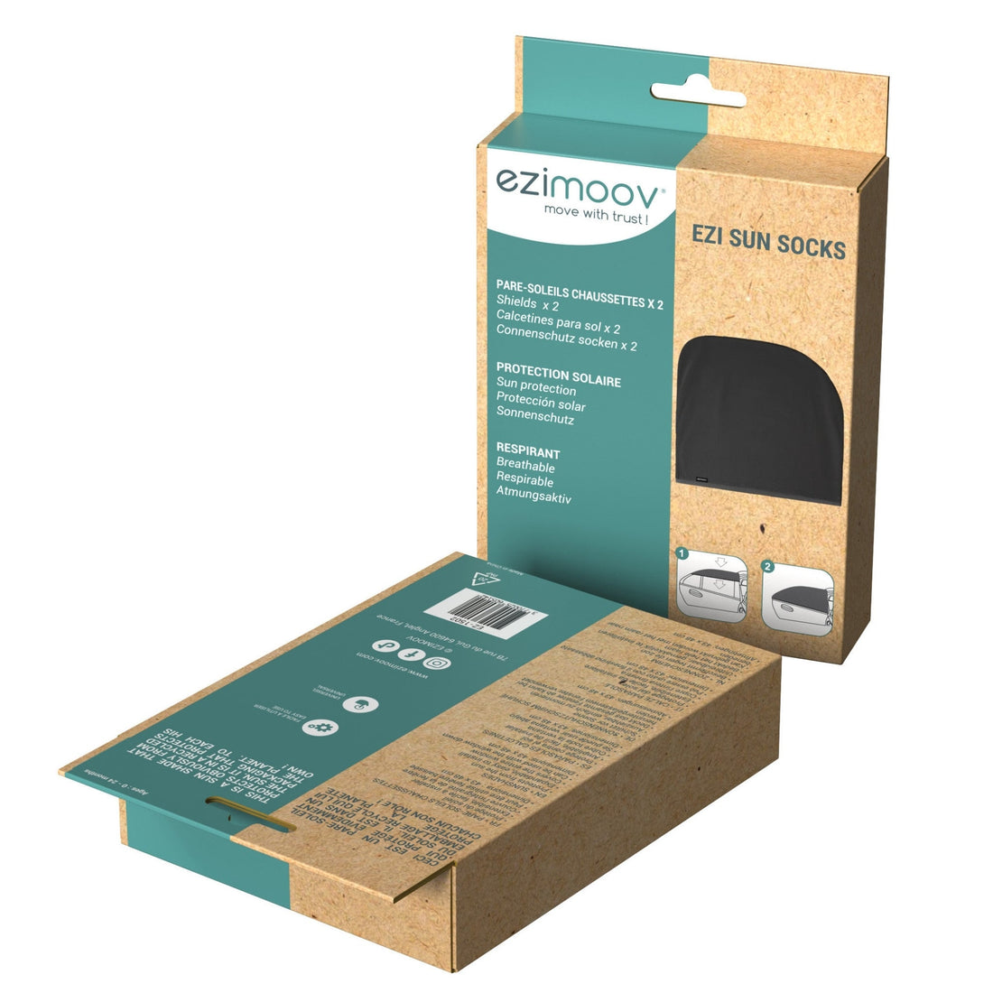 Ezimoov Car Sun Shade Socks (Pack of 2)