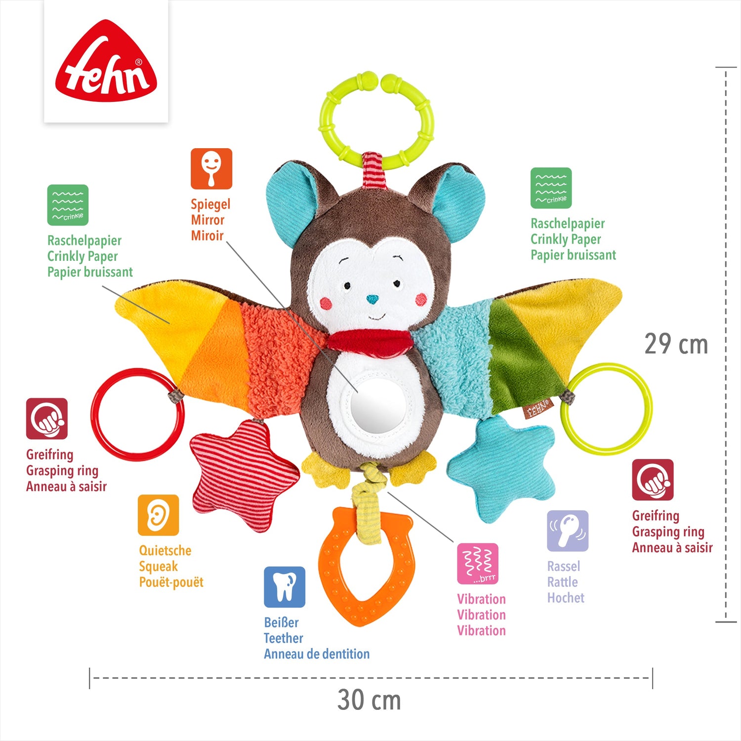 Fehn Activity Bat with Rings