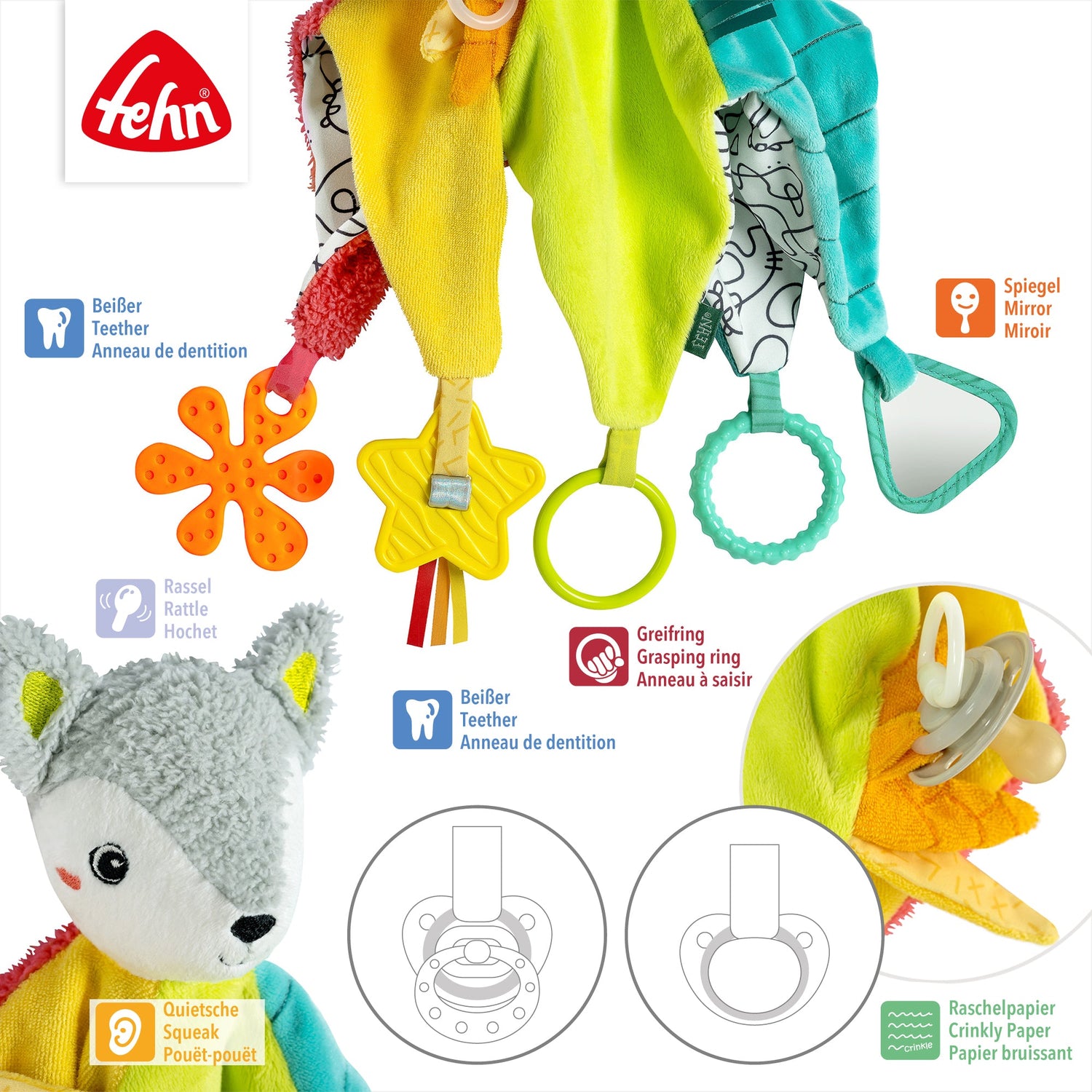 Fehn Activity Comforter Fox