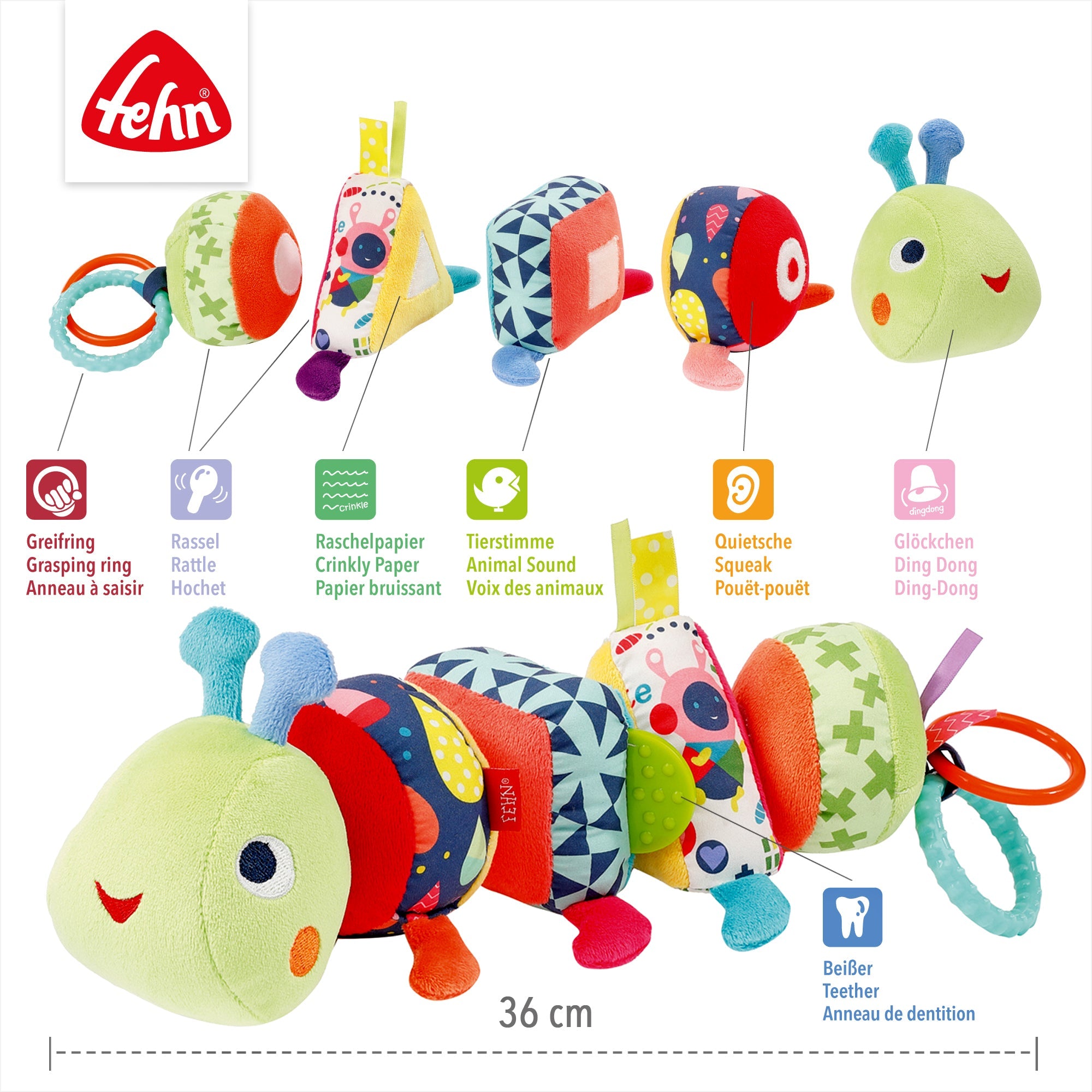 Fehn Activity Puzzle Raupe