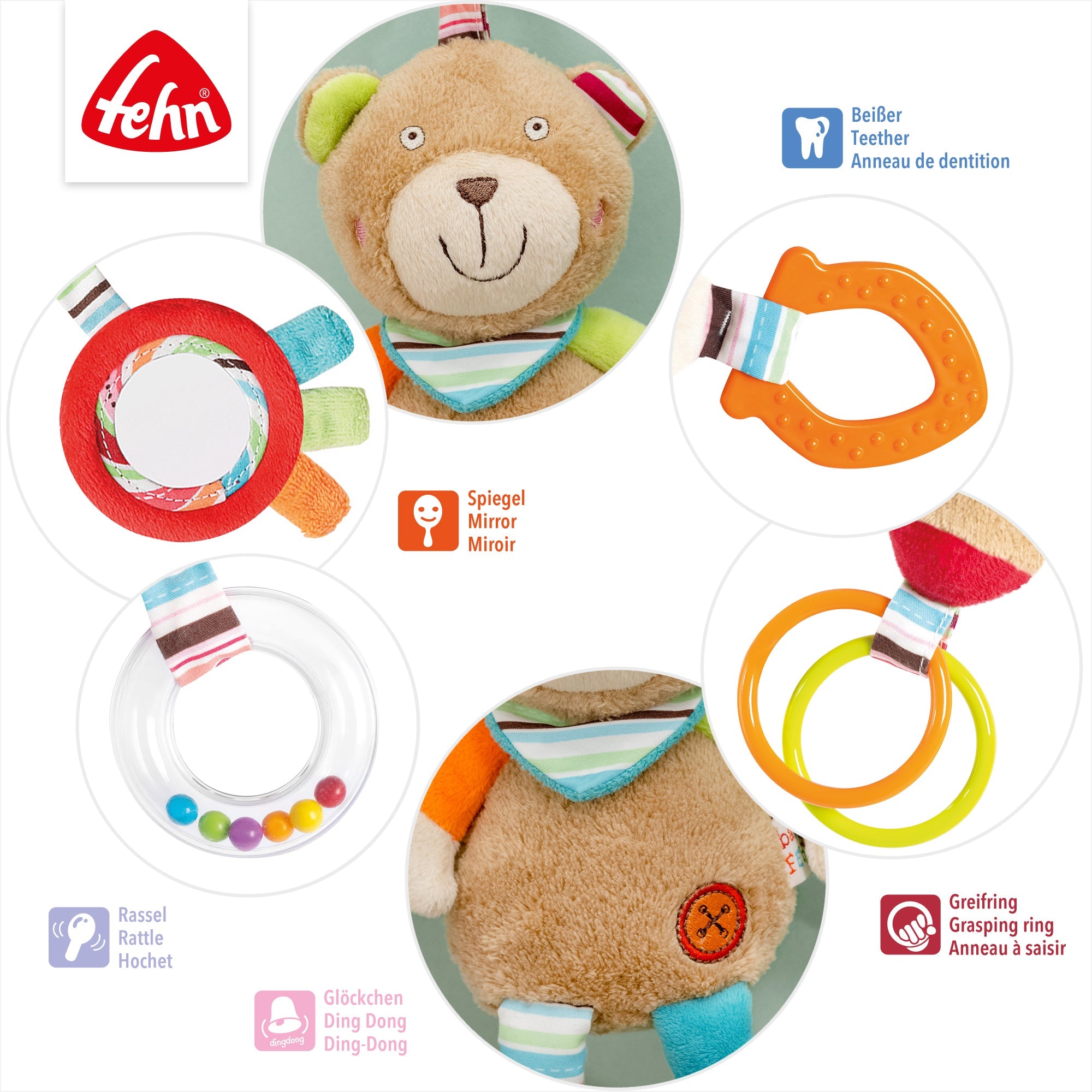 Fehn Activity Teddy with clamp