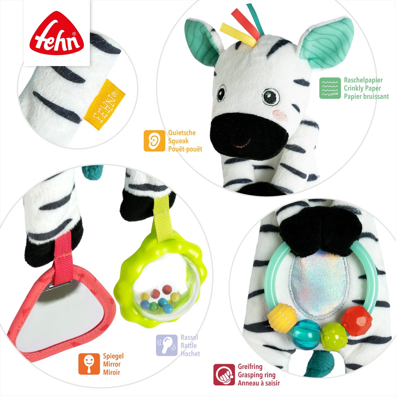 Fehn Bean Bag Zebra