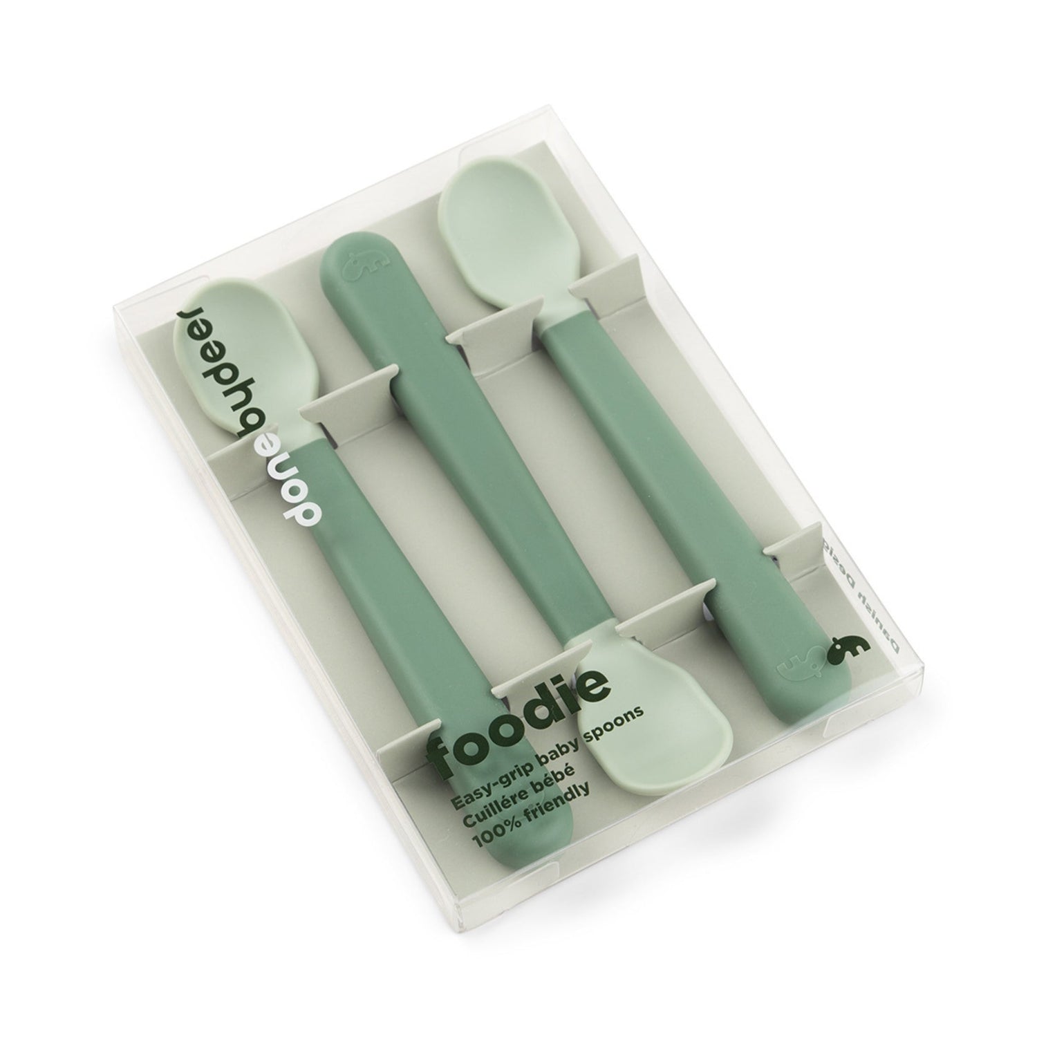 Donebydeer Foodie Easy Grip Baby Spoon 3 Pack