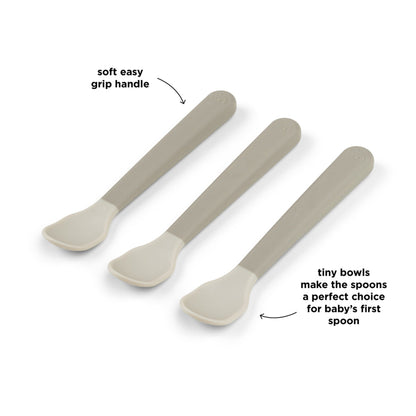 Donebydeer Foodie Easy Grip Baby Spoon 3 Pack