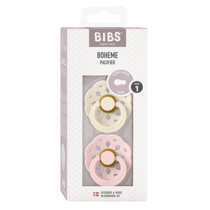 BIBS Pacifier Boheme 2 PACK Latex Size 1